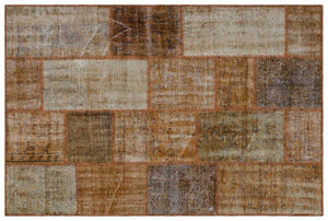 Apex Patchwork Unique Kahve 33205 120 x 180 cm