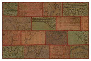Apex patchwork unique brown 33863 120 x 181 cm