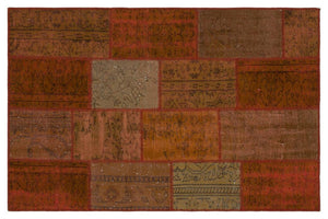 Apex Patchwork Unique Brown 33864 120 x 183 cm