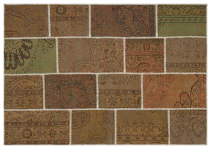Apex patchwork unique brown 33941 160 x 230 cm