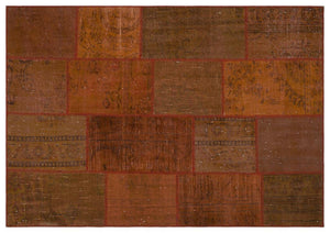 Apex patchwork unique brown 33950 160 x 230 cm