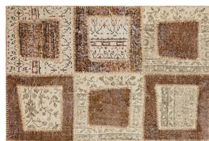Apex Patchwork Unique Brown 35446 161 x 240 cm