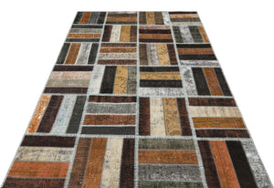 Apex Patchwork Unique Brown 35866 161 x 243 cm