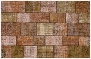 Apex patchwork unique brown 36163 178 x 280 cm