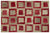 Apex Patchwork Unique Red 21557 160 x 233 cm