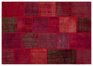 Apex patchwork unique red 33927 160 x 230 cm