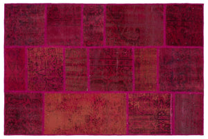 Apex Patchwork Unique Red 34134 119 x 181 cm