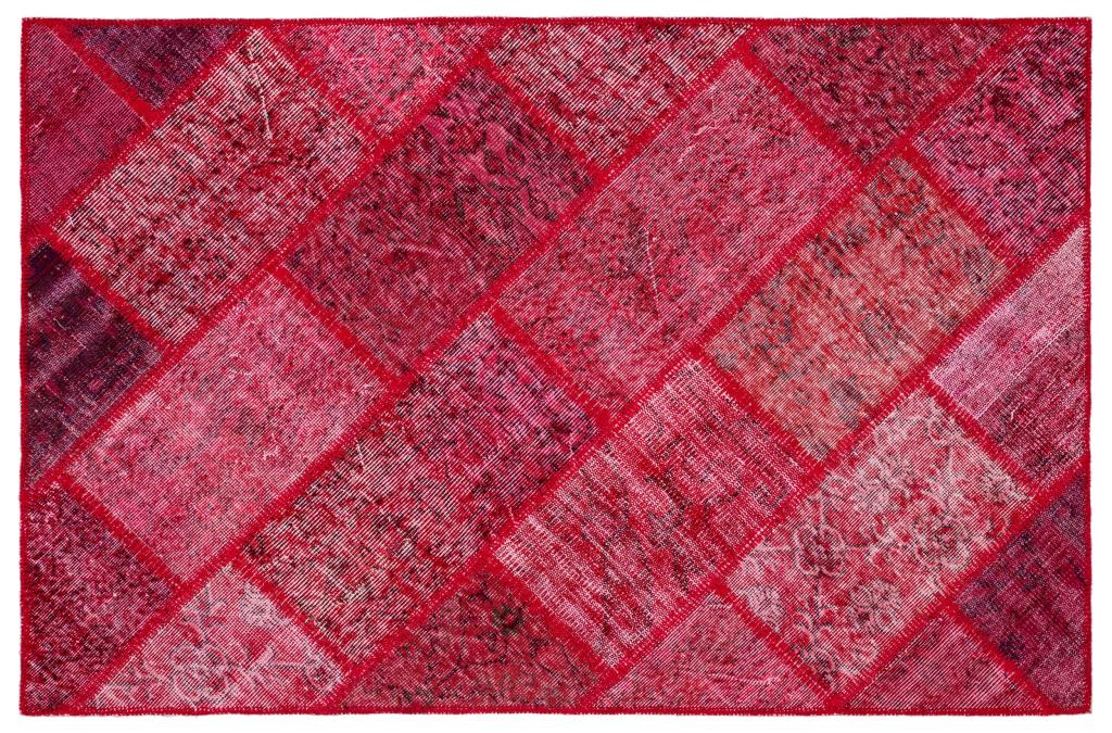 Apex Patchwork Unique Red 34147 122 x 187 cm