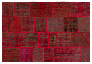Apex Patchwork Unique Red 34207 156 x 228 cm
