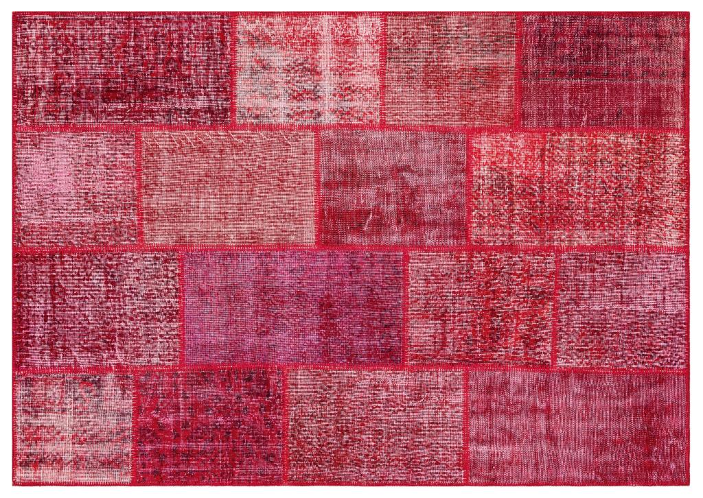 Apex Patchwork Unique Red 35835 161 x 229 cm