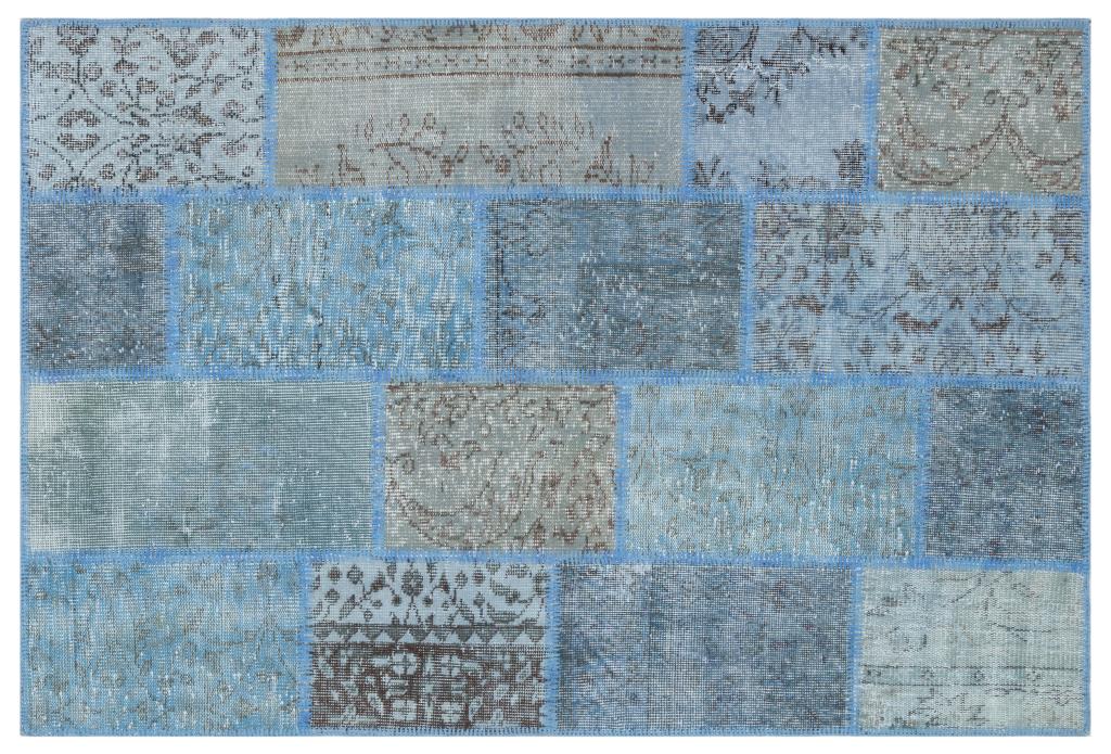 Apex Patchwork Unique Blue 31154 120 x 180 cm