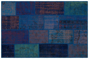 Apex Patchwork Unique Mavi 33129 120 x 180 cm