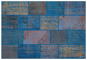 Apex Patchwork Unique Blue 35821 162 x 234 cm