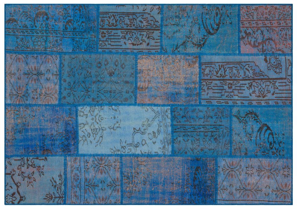 Apex Patchwork Unique Blue 35887 162 x 231 cm