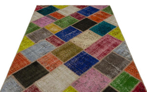 Apex Patchwork Unique Multi Naturel 21650 160 x 233 cm