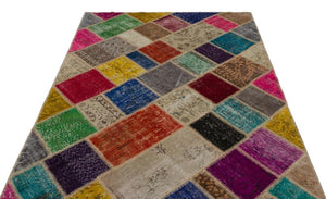 Apex Patchwork Unique Multi Naturel 21671 160 x 233 cm