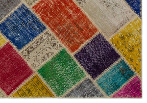 Apex Patchwork Unique Multi Naturel 21671 160 x 233 cm