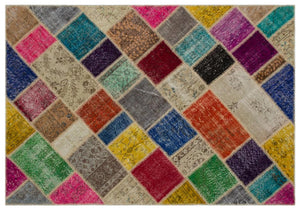 Apex Patchwork Unique Multi Naturel 21671 160 x 233 cm