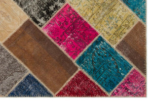 Apex Patchwork Unique Multi Naturel 22083 160 x 230 cm
