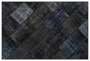 Apex Patchwork Unique Siyah 31179 120 x 180 cm