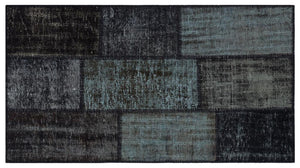 Apex patchwork unique black 31404 80 x 150 cm