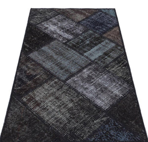 Apex patchwork unique black 31415 80 x 150 cm