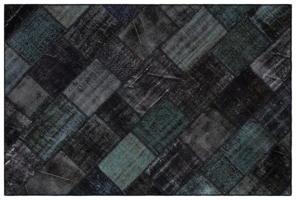 Apex patchwork unique black 33263 157 x 237 cm