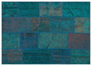 Apex Patchwork Unique Turkuaz 33888 160 x 230 cm