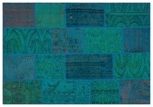 Apex Patchwork Unique Turkuaz 33891 160 x 230 cm