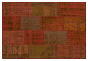 Apex Patchwork Unique Orange 33858 120 x 180 cm