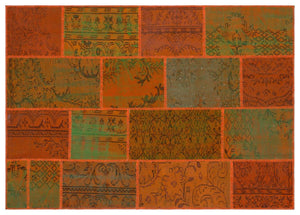 Apex Patchwork Unique Orange 33880 160 x 230 cm