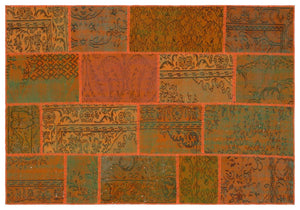 Apex Patchwork Unique Orange 33904 160 x 230 cm