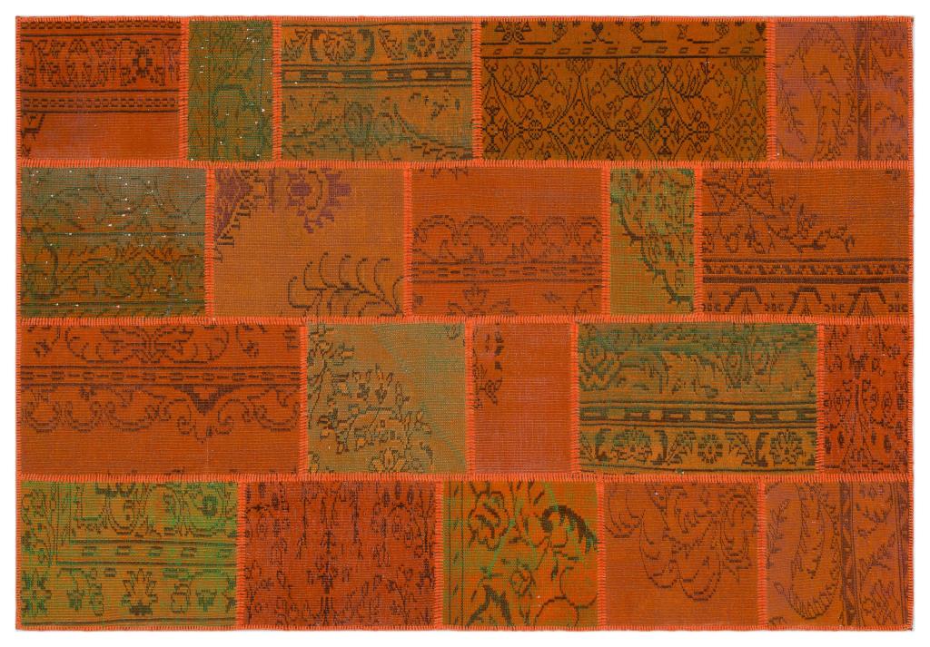 Apex Patchwork Unique Orange 33906 160 x 230 cm