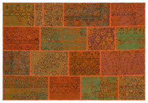 Apex Patchwork Unique Orange 33929 160 x 230 cm
