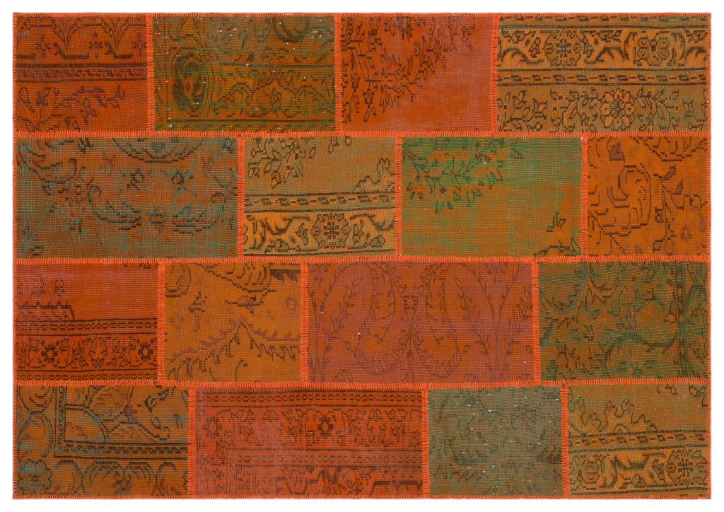 Apex Patchwork Unique Orange 33955 160 x 230 cm