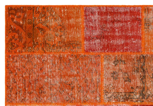 Apex Patchwork Unique Orange 35404 161 x 232 cm