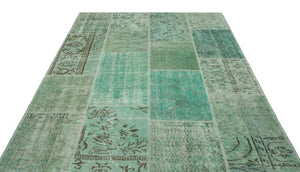 Apex Patchwork Unique Green 20767 160 x 231 cm