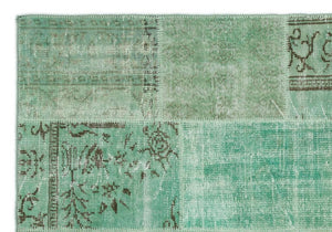 Apex Patchwork Unique Green 20767 160 x 231 cm