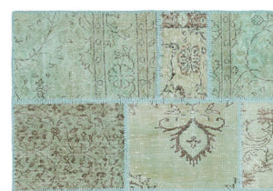 Apex Patchwork Unique Green 20889 160 x 232 cm