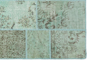Apex Patchwork Unique Green 20889 160 x 232 cm