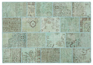 Apex Patchwork Unique Green 20889 160 x 232 cm