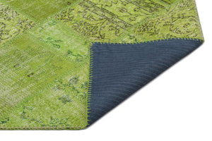 Apex Patchwork Unique Green 21075 191 x 285 cm