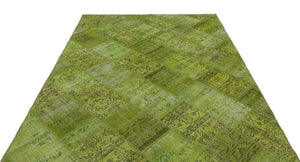 Apex Patchwork Unique Green 21075 191 x 285 cm