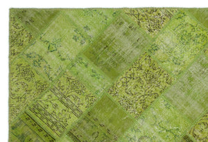Apex Patchwork Unique Green 21075 191 x 285 cm