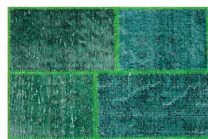 Apex Patchwork Unique Green 31206 120 x 180 cm
