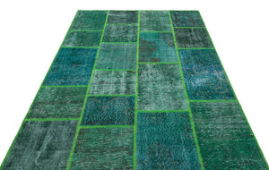 Apex Patchwork Unique Green 31224 160 x 230 cm