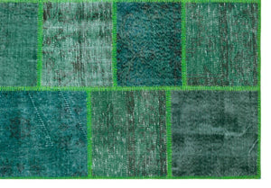 Apex Patchwork Unique Green 31224 160 x 230 cm