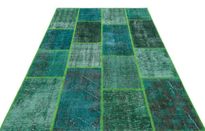Apex Patchwork Unique Green 31260 160 x 230 cm