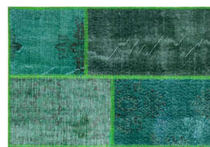 Apex Patchwork Unique Green 31260 160 x 230 cm