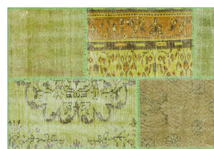 Apex Patchwork Unique Green 31273 160 x 230 cm